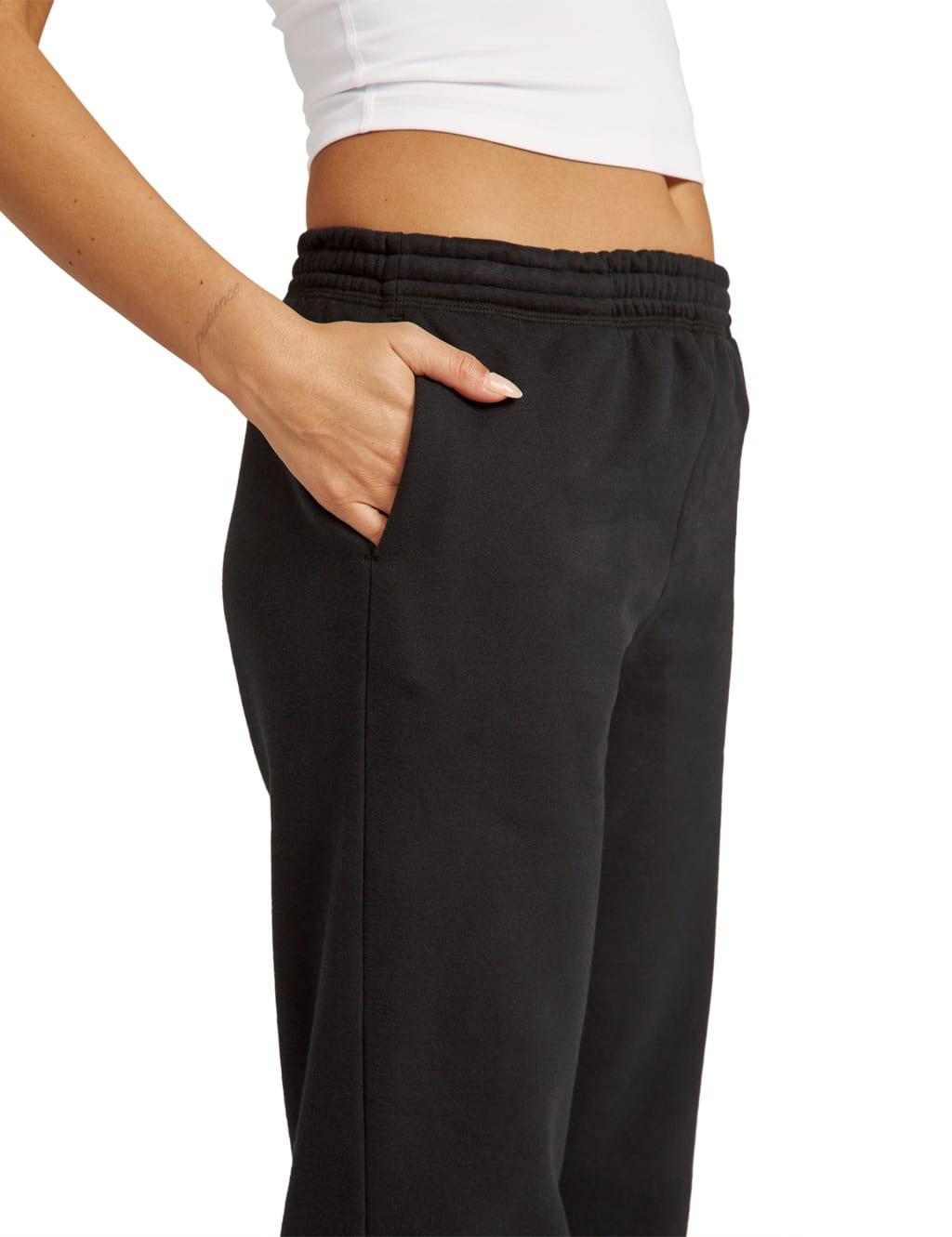 On The Go Cotton Rich Ankle Grazer Joggers Beyond Yoga M S