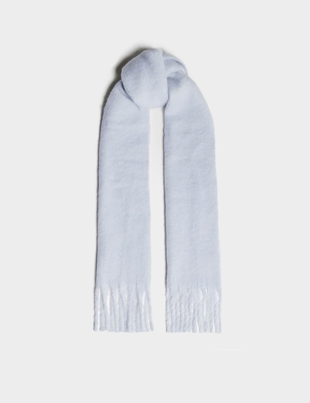 Soft Cloud Knitted Tassel Scarf 4 of 4