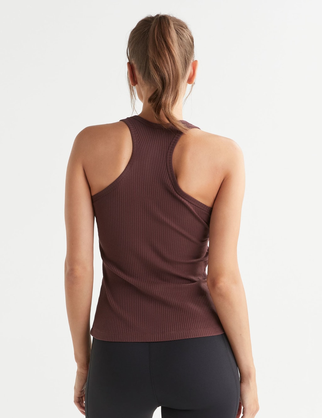 Leera Cotton Rich Rib Scoop Neck Vest Top 5 of 6