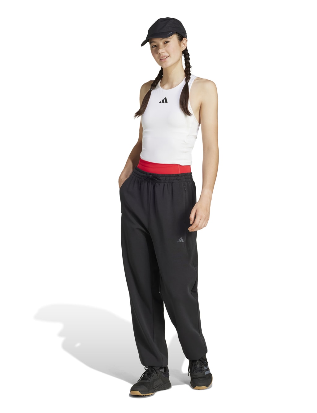 Power 3-Stripes Racer Back Vest Top with Bra 4 of 7