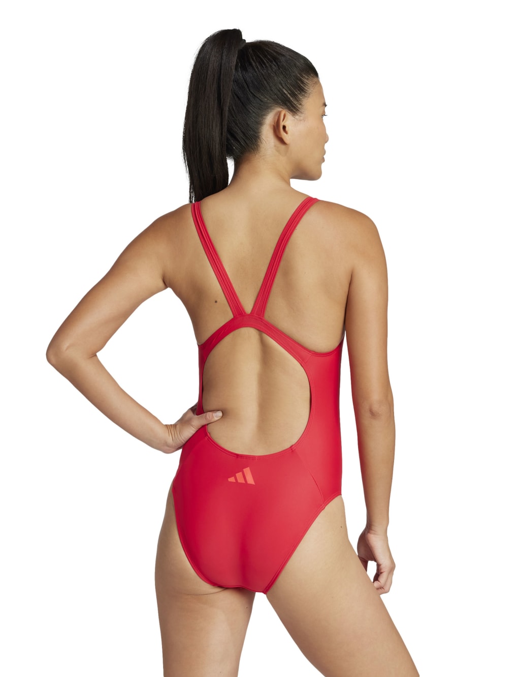 3-Stripes Scoop Neck Swimsuit 4 of 6