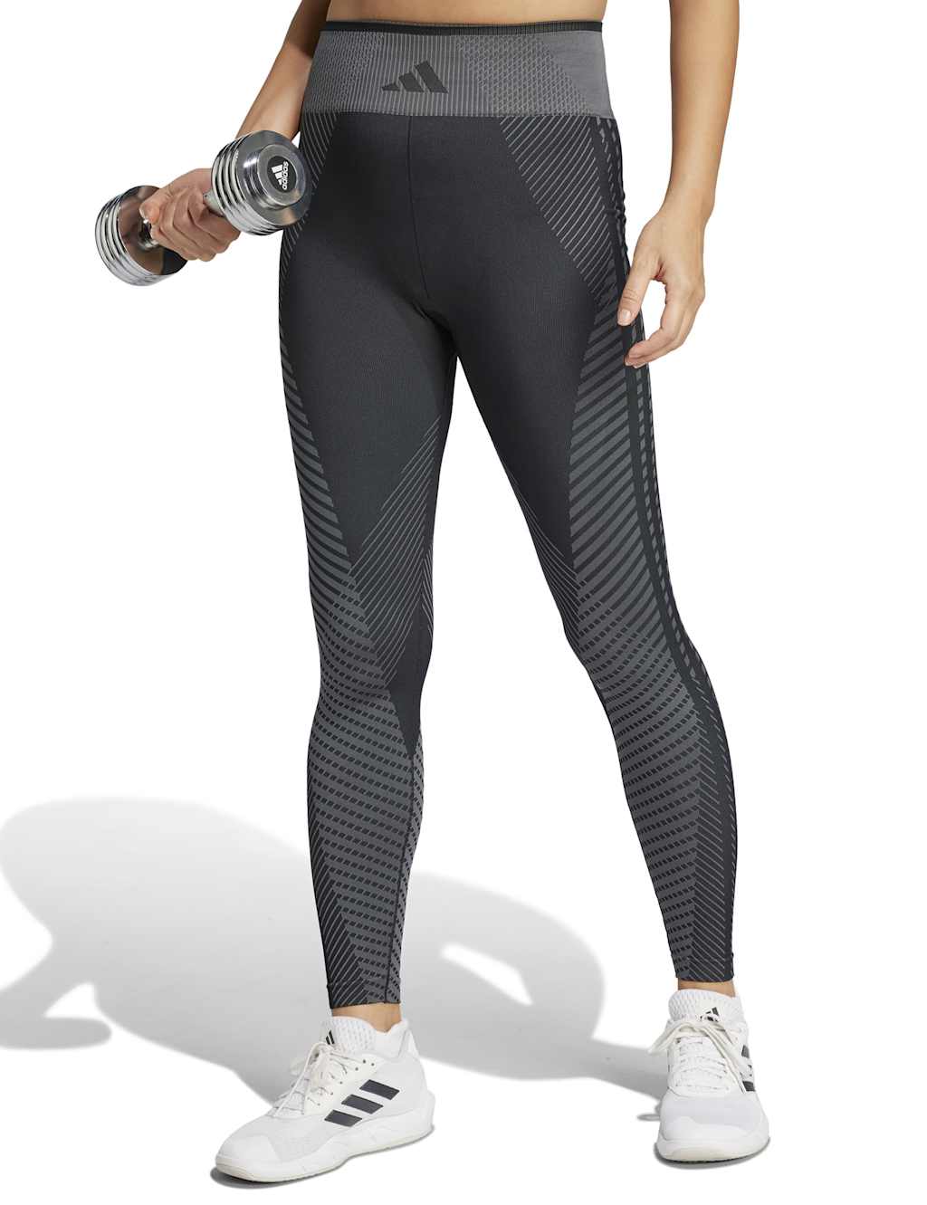 Knitted Training High Waisted 7/8 Leggings 3 of 7