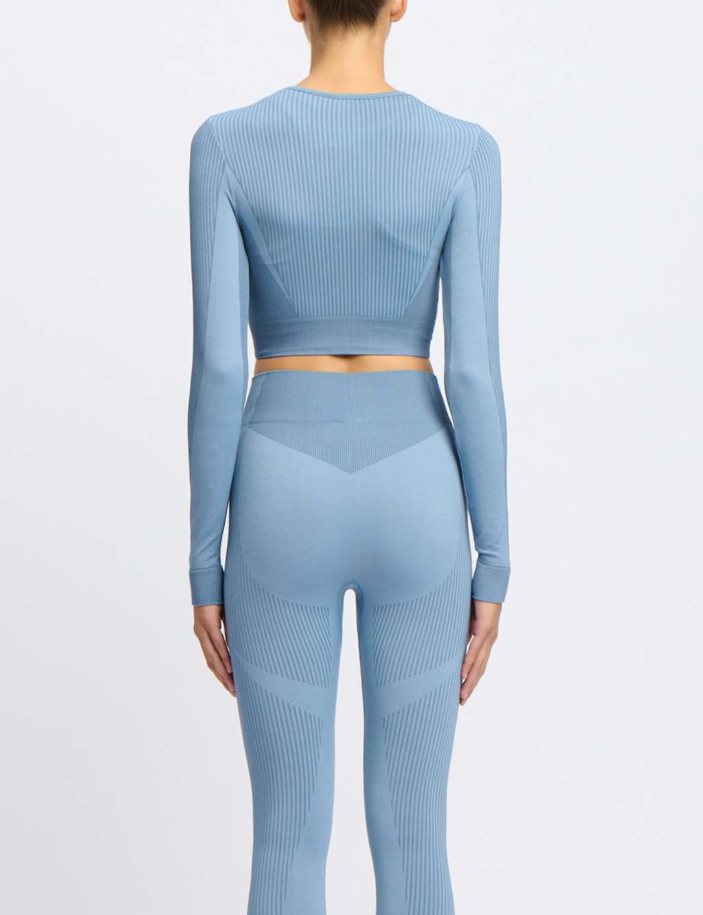 Lab Long-Sleeve Seamless Fitted Crop Top 3 of 4