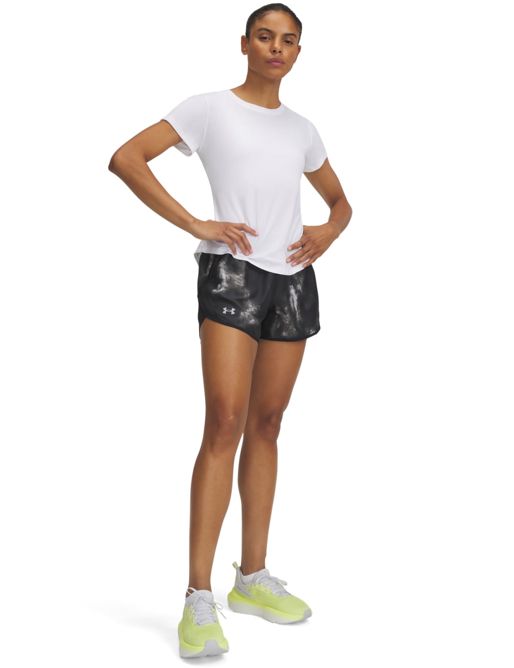 Fly-By Printed High Waisted Sports Shorts 2 of 3