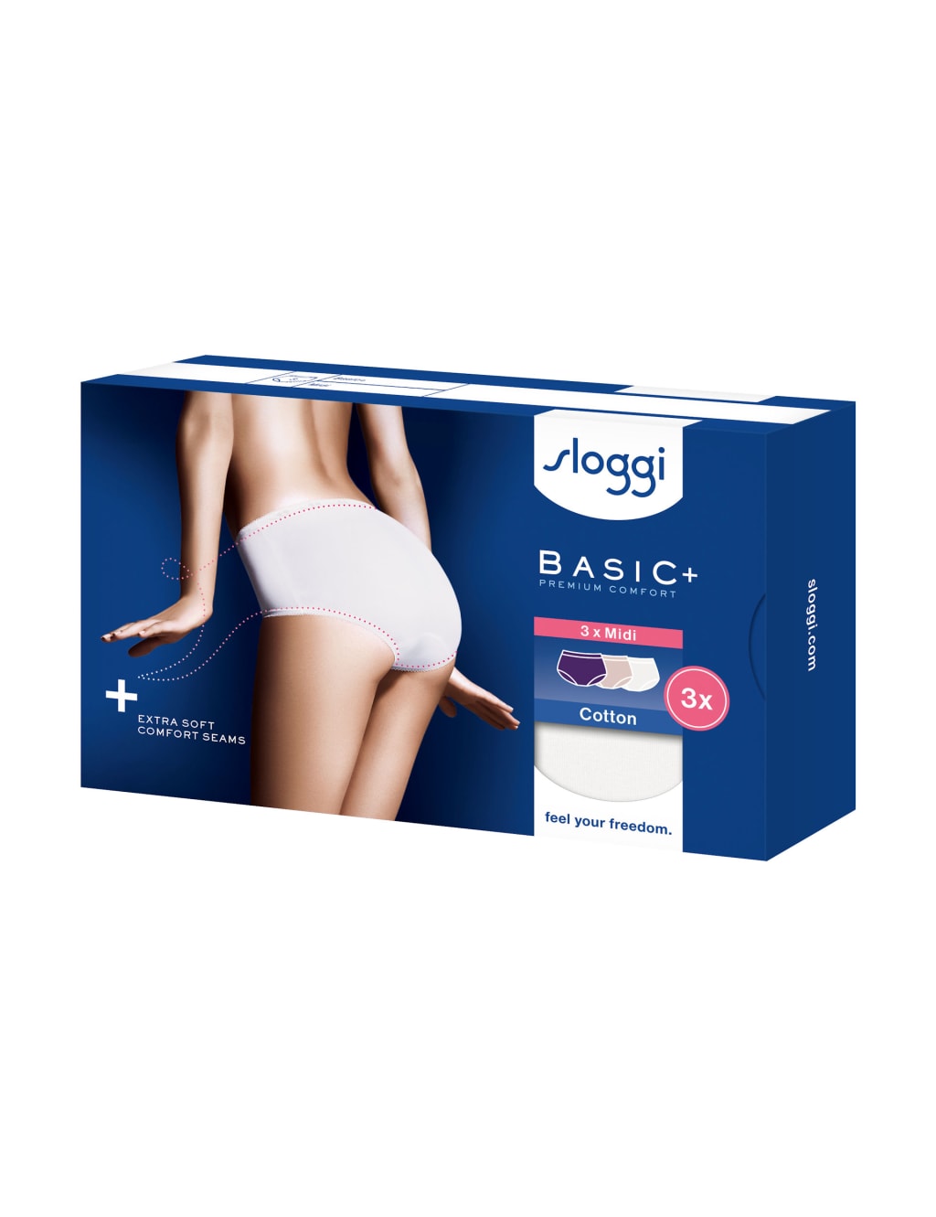 3pk Cotton Rich High Waisted Midi Knickers 13 of 13