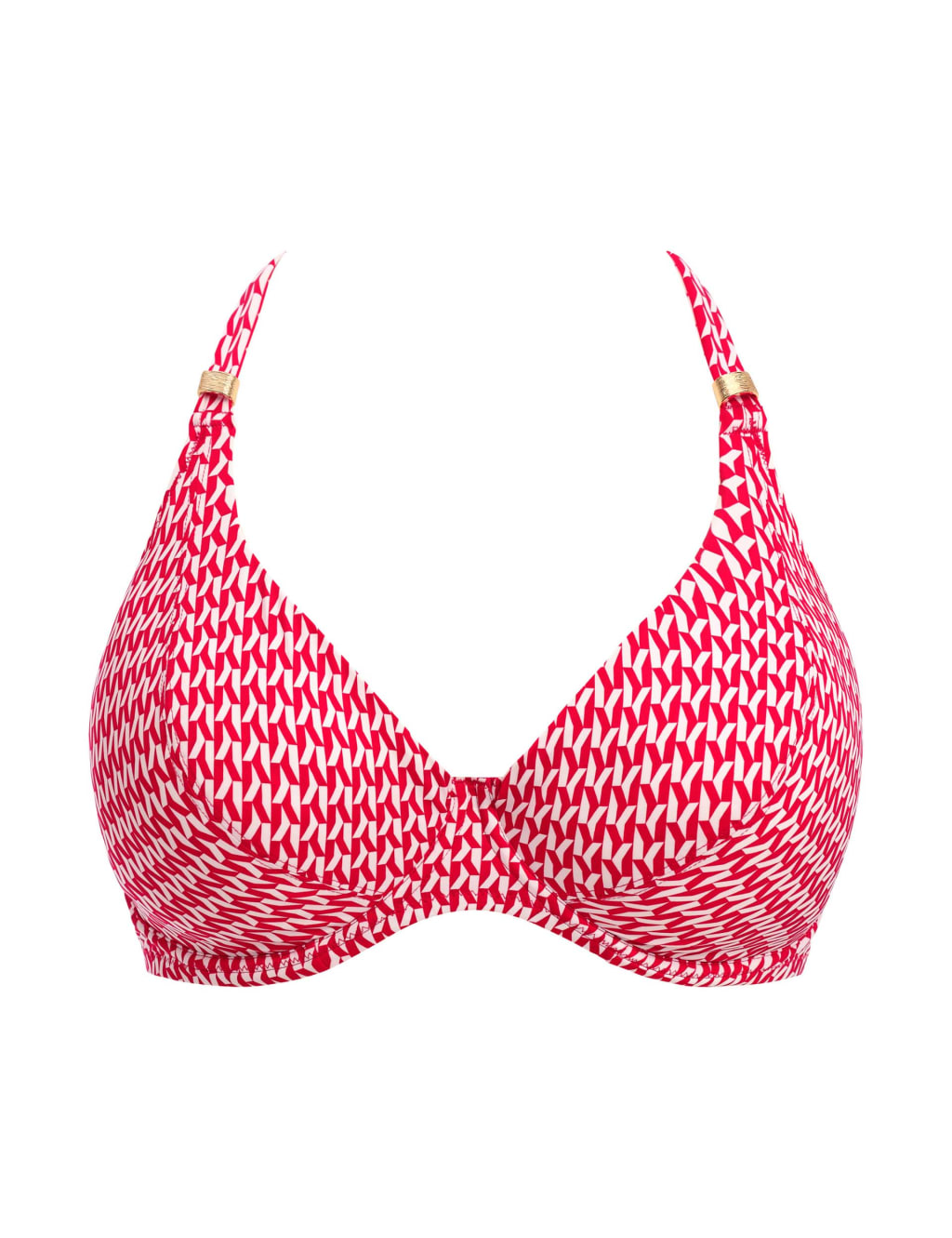 Koh Lipe Printed Wired Plunge Bikini Top D-H 2 of 4