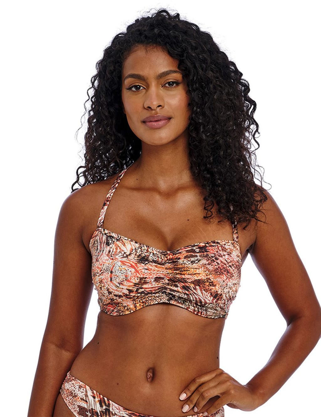 Desert Cat Wired Bandeau Bikini Top 5 of 10