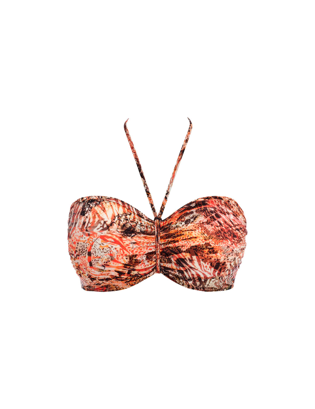 Desert Cat Wired Bandeau Bikini Top 2 of 10