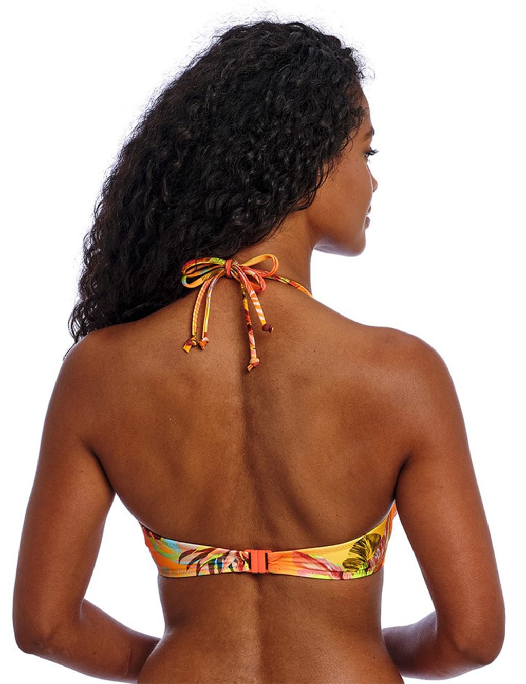 Miami Sunset Floral Wired Plunge Bikini Top 5 of 5