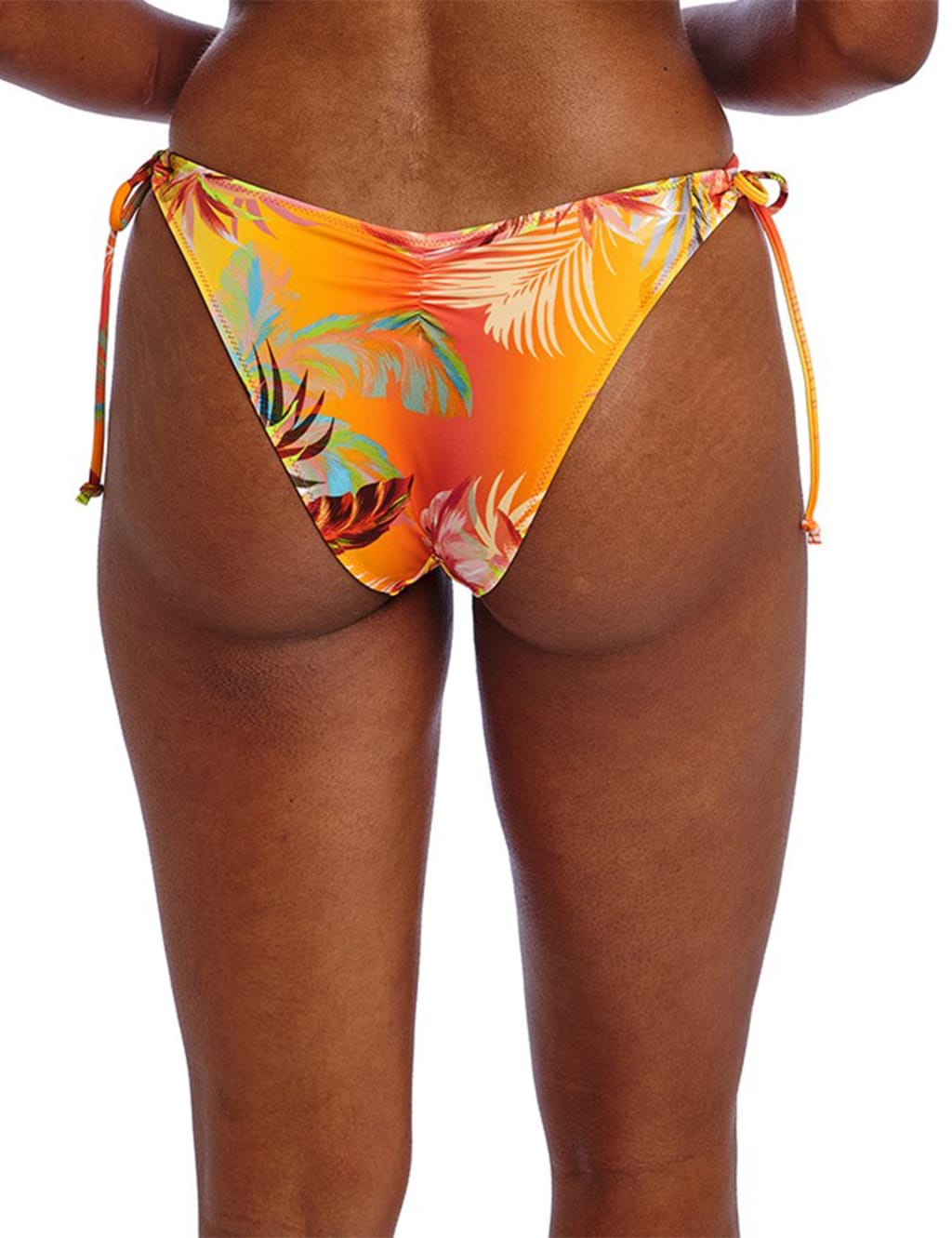 Printed Tie Side High Leg Bikini Bottoms 4 of 6
