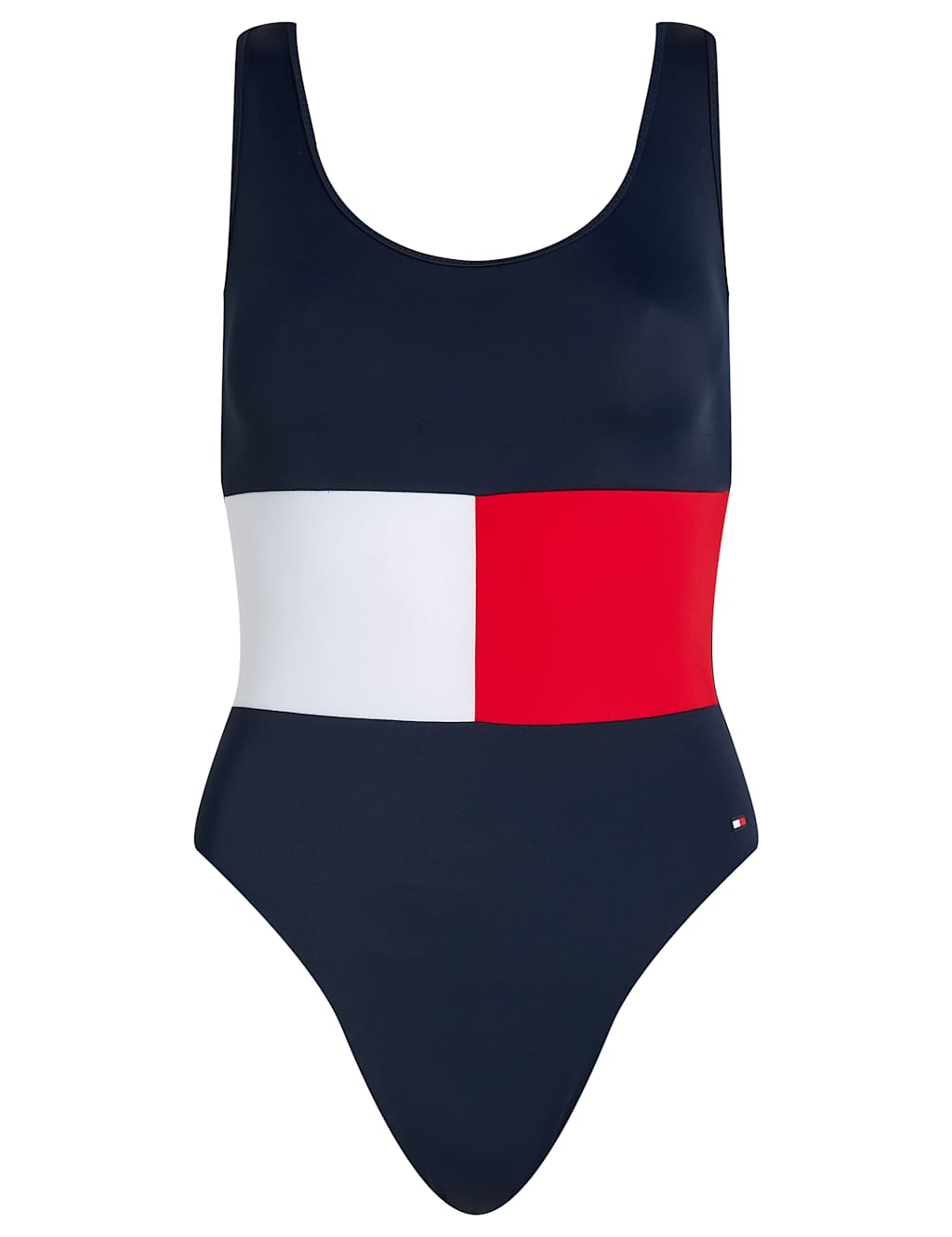 Core Flag Colour Block Scoop Neck Swimsuit 2 of 4