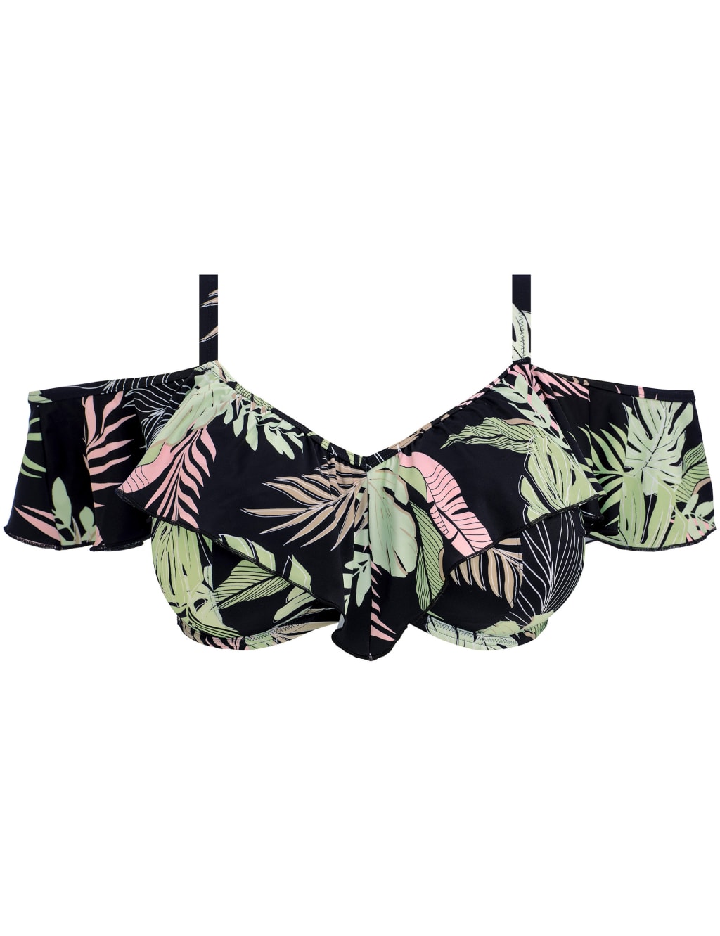 Tropical Retreat Wired Plunge Bikini Top 2 of 7