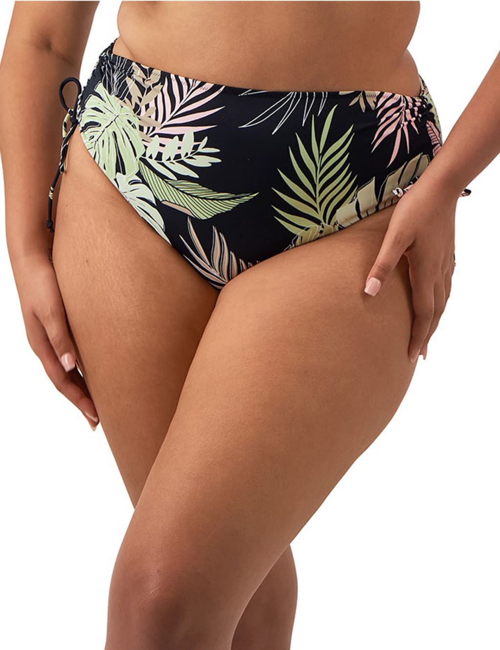 Tropical Retreat Floral Tie Side High Waisted Bikini Bottoms 1 of 5