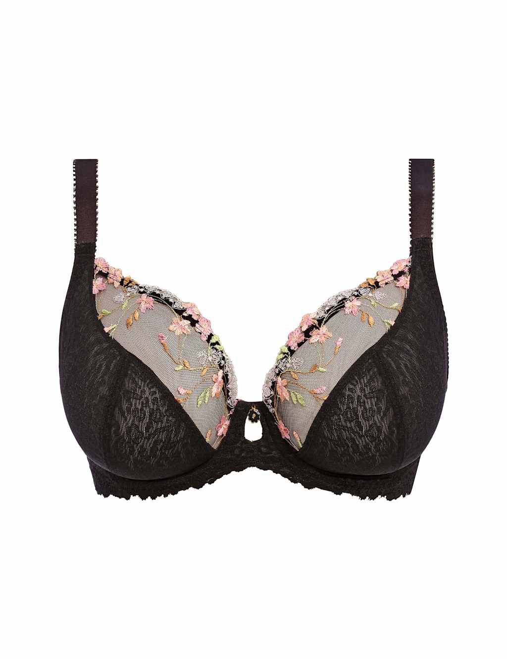 Love-Haze Floral Mesh Wired Plunge Bra (D-H) 2 of 4