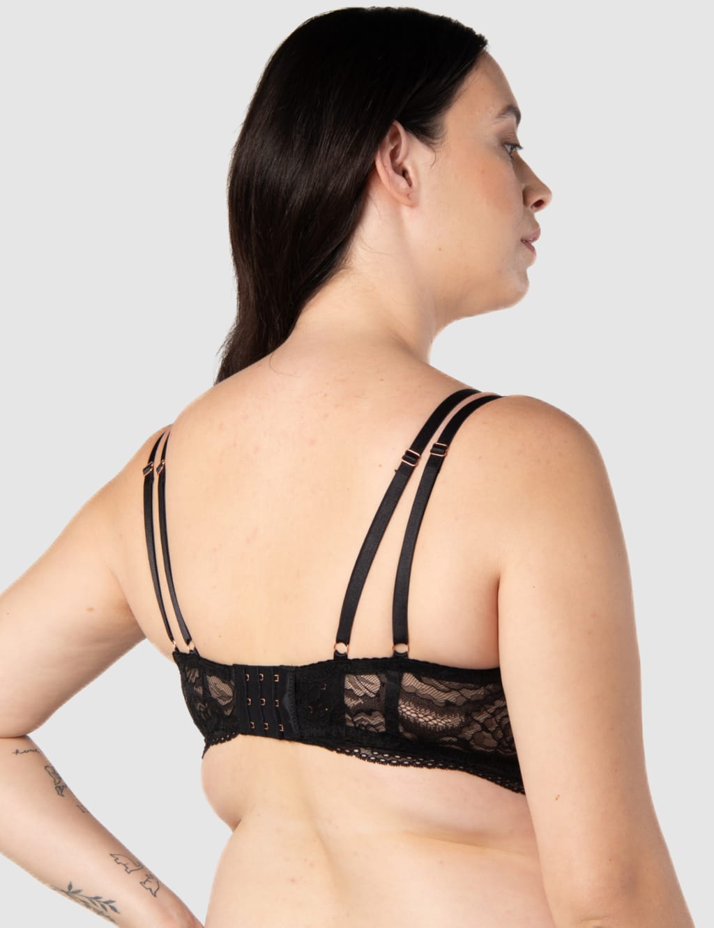 Heroine Plunge Lace Maternity Nursing Bra D-H 5 of 6
