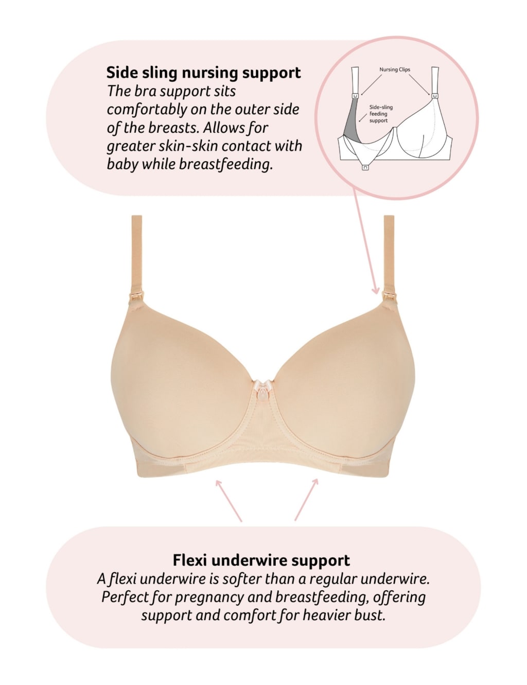 Forever Yours Wired Maternity Nursing Bra B-F 2 of 8