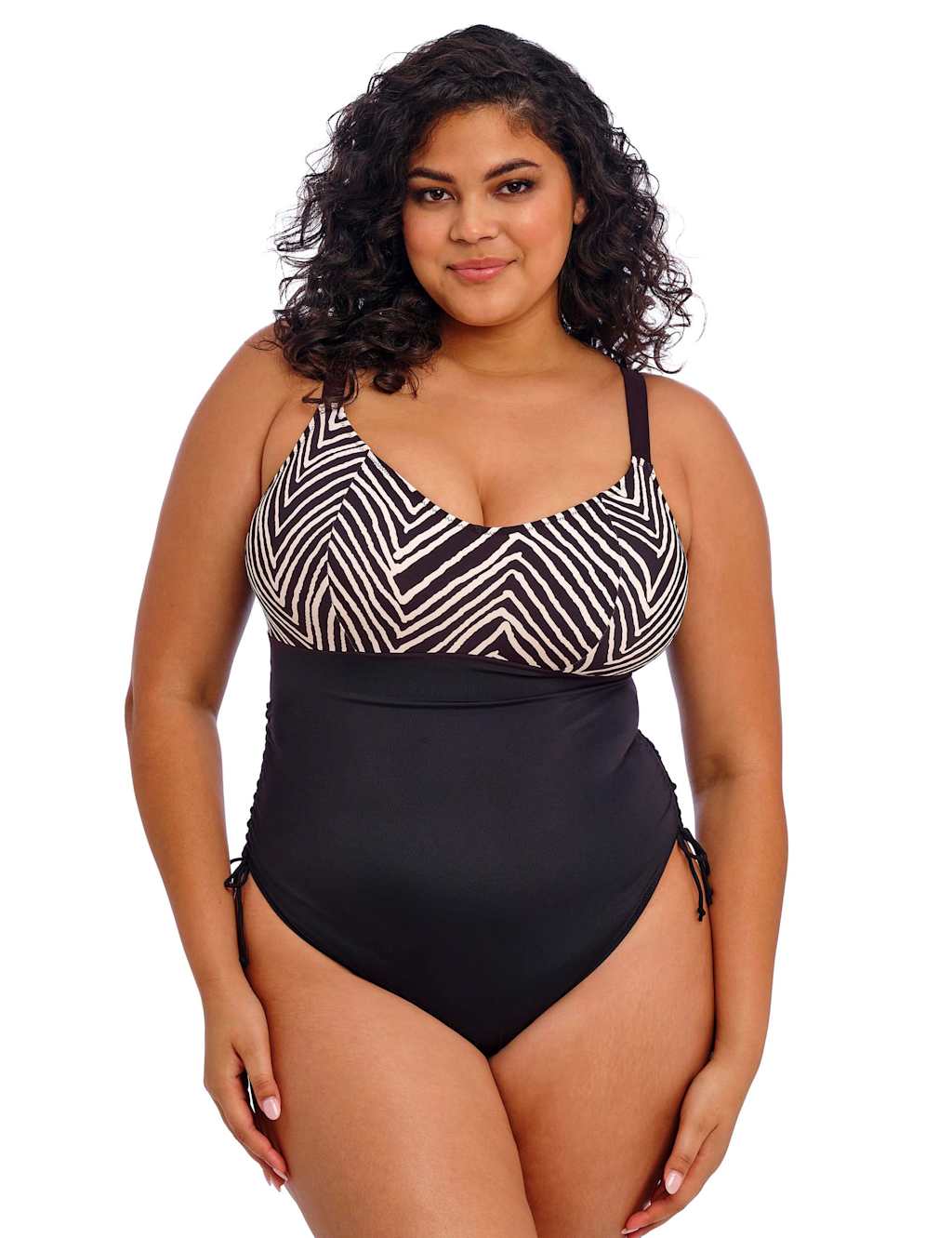 Fiji Falls Striped Scoop Neck Swimsuit 4 of 6