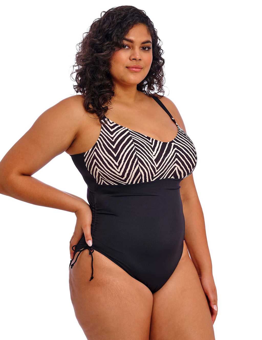 Fiji Falls Striped Scoop Neck Swimsuit 5 of 6