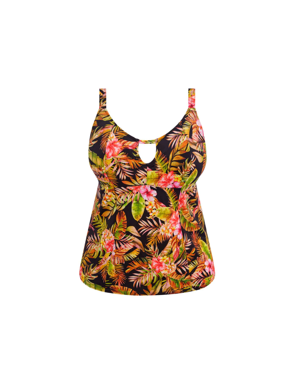 Tiger Valley Tropical Moulded Tankini Top 2 of 5