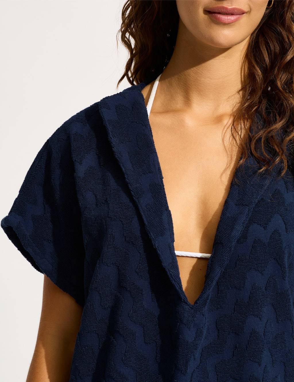 Towelling beach dress womens outlet