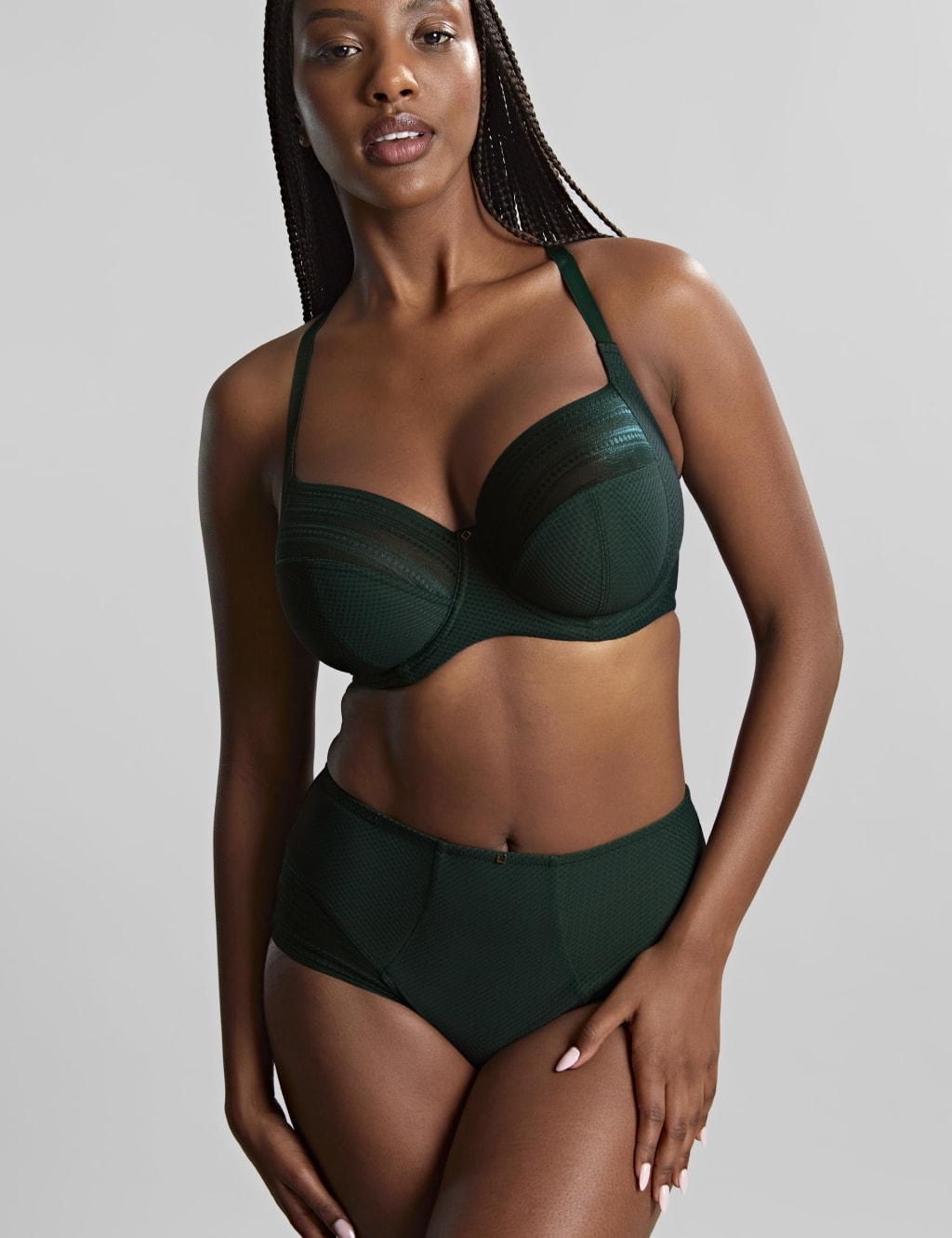Serene Mesh Wired Full Cup Bra D-K 3 of 5