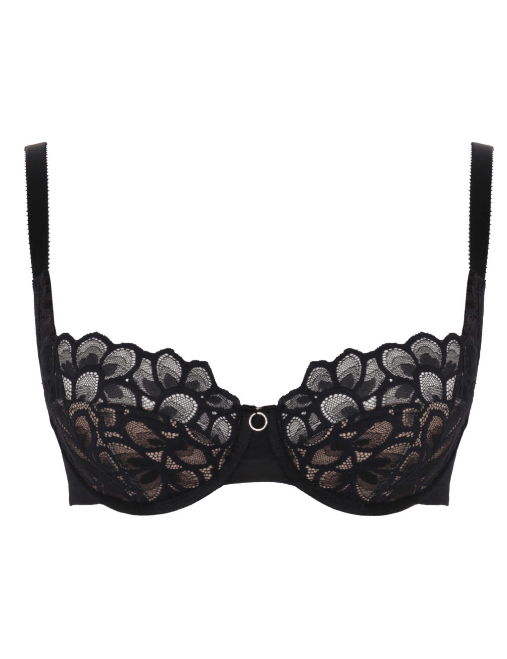 Allure Lace Wired Demi Balcony Bra D+ 2 of 3
