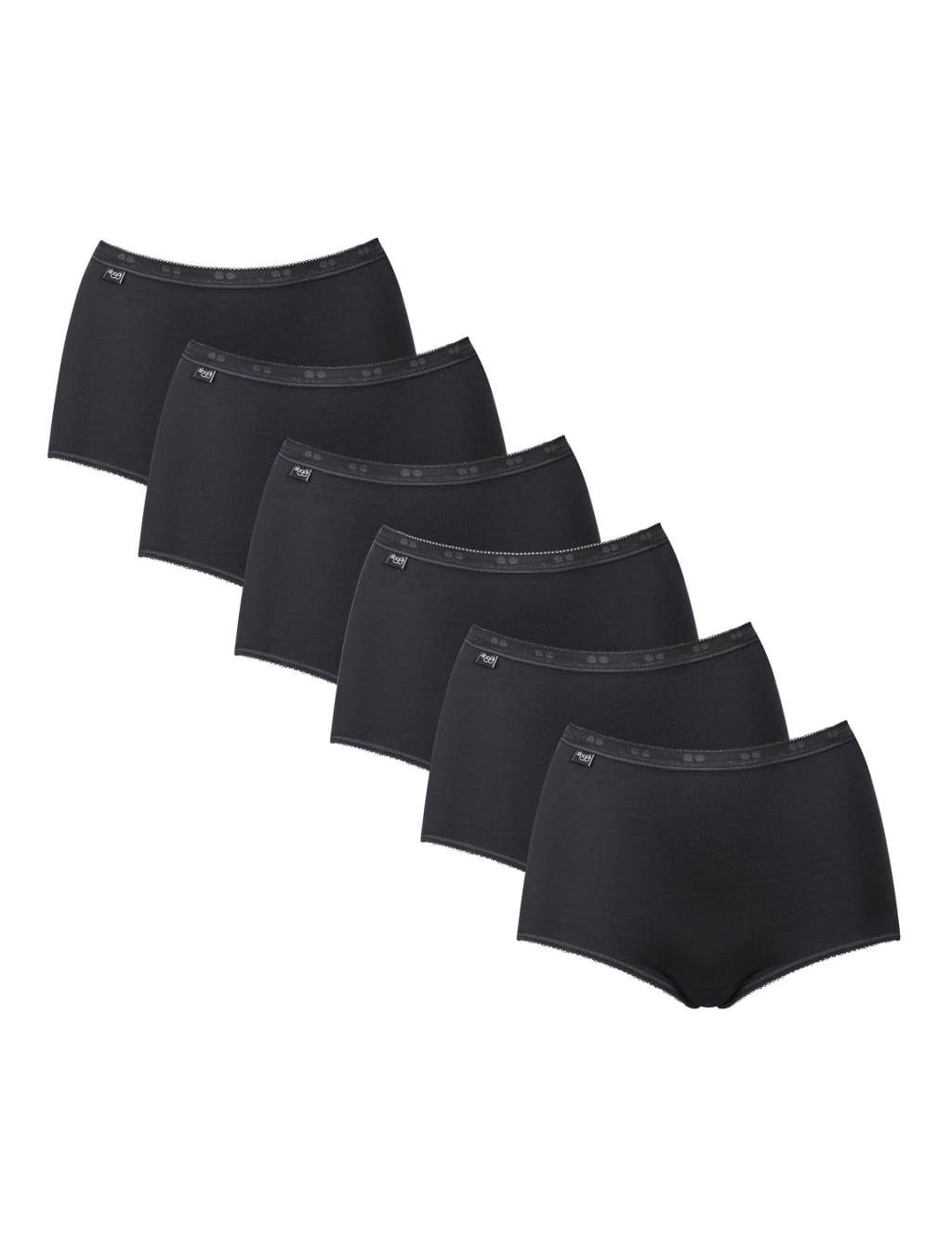 6 pk Cotton Rich High Waisted Full Briefs 1 of 5