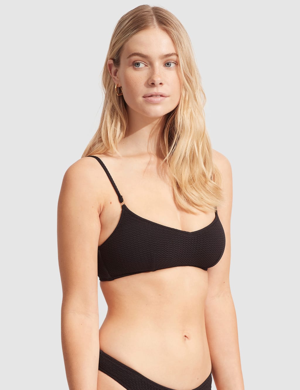 Sea Dive Textured Scoop Neck Bikini Top 4 of 5