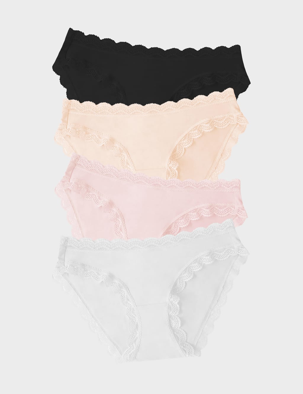 4pk Modal Rich Bikini Knickers 1 of 10