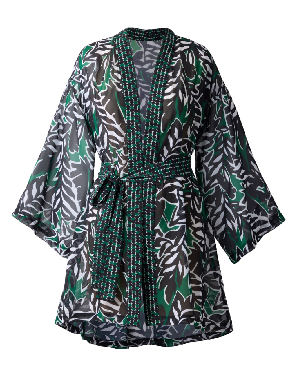 Palma Verde Kimono Swim Cover Up Miraclesuit M S