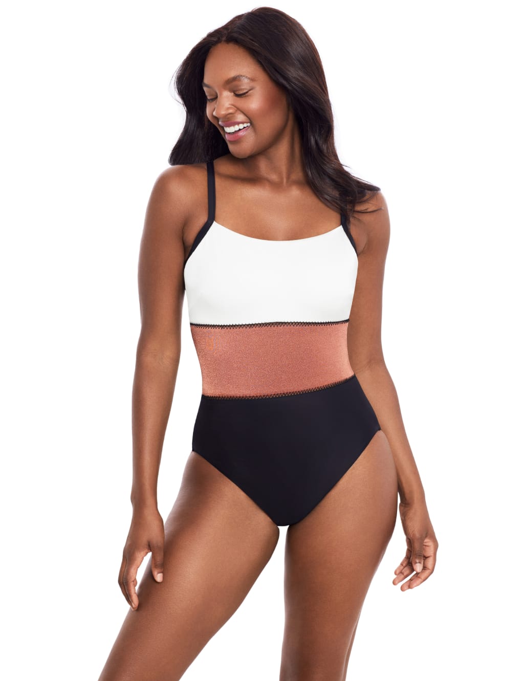 Extra Firm Control Square Neck Swimsuit 3 of 5