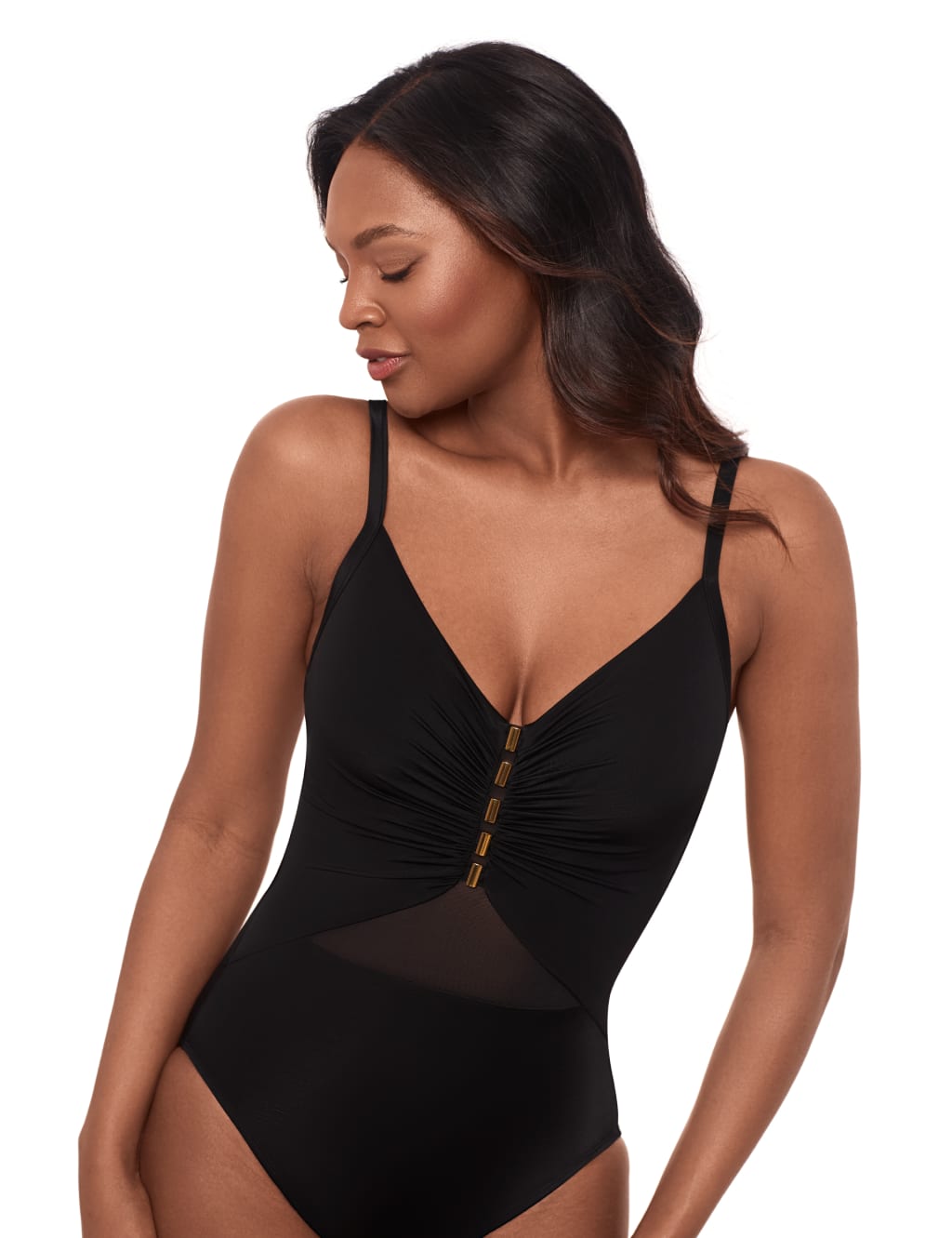 Extra Firm Control Wired V-Neck Swimsuit 5 of 6