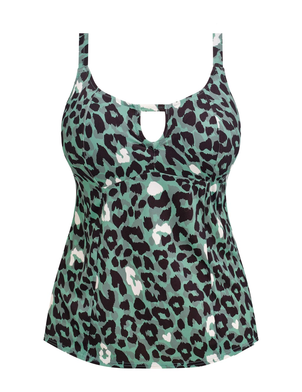 Jungle Bay Animal Print Moulded Tankini Top 2 of 4