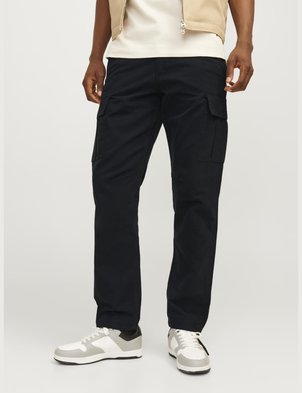 Regular Fit Pure Cotton Cargo Trousers 1 of 7