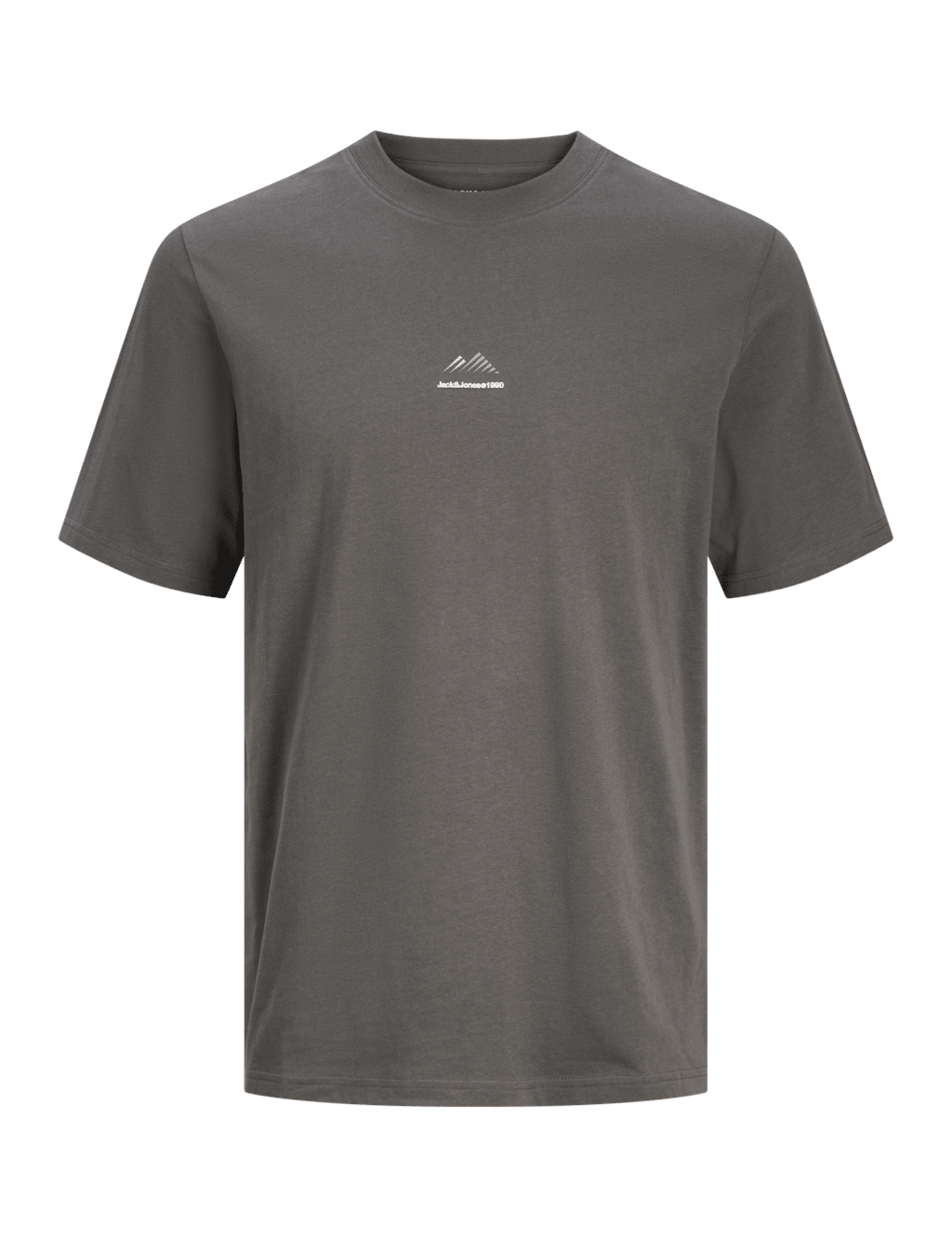 Pure Cotton Crew Neck Mountain Logo T-Shirt 2 of 5