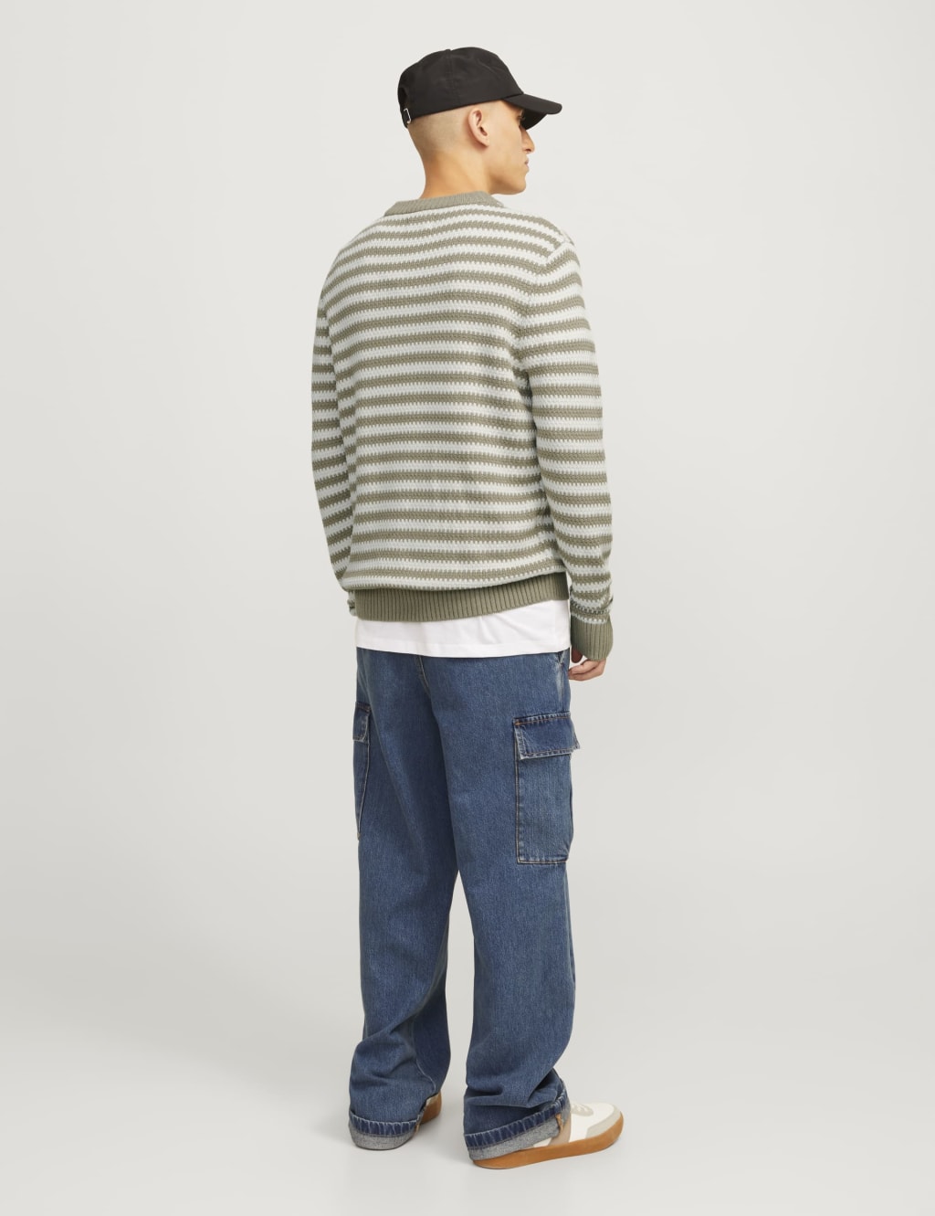 Cotton Blend Striped Crew Neck Jumper 5 of 9