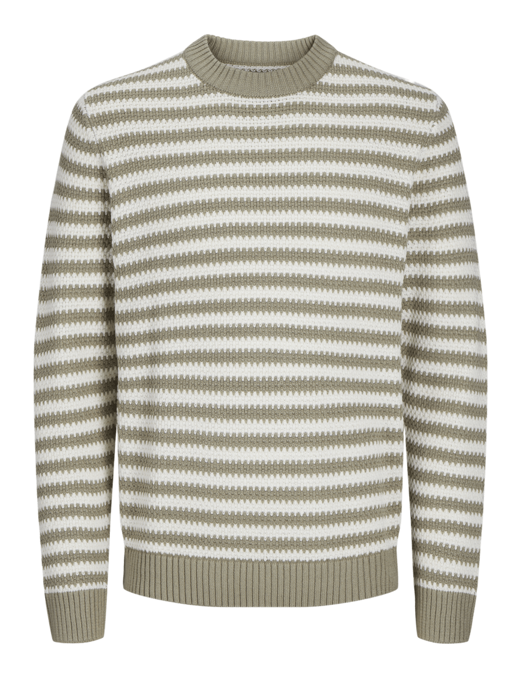 Cotton Blend Striped Crew Neck Jumper 2 of 9