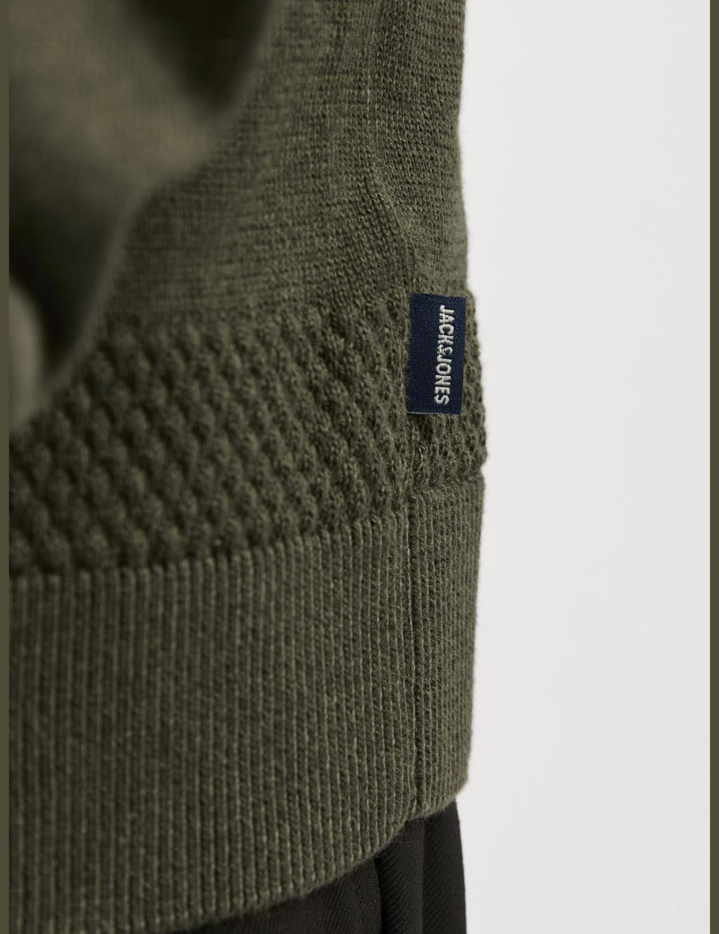 Cotton Blend Textured Crew Neck Jumper 6 of 7