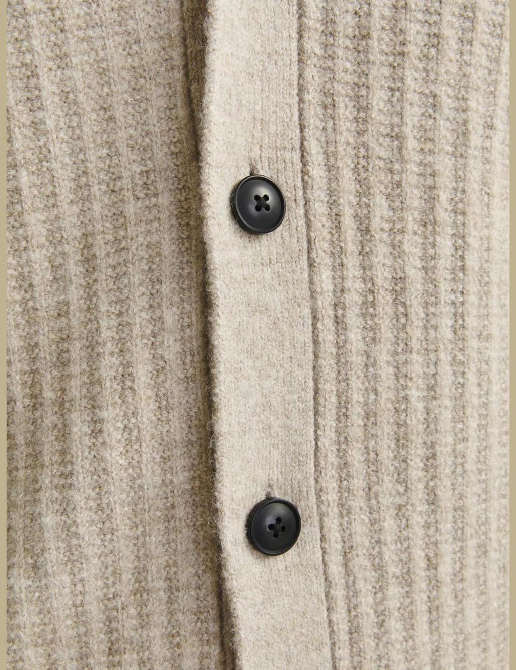 Ribbed Funnel Neck Cardigan 6 of 6