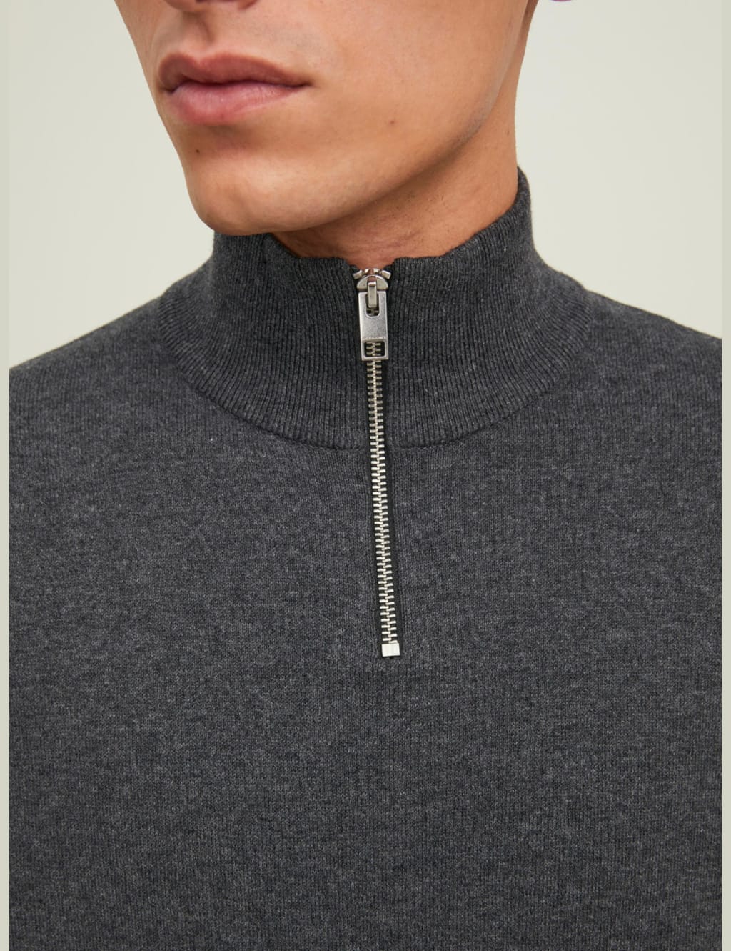 Cotton Rich Half Zip Jumper 6 of 7