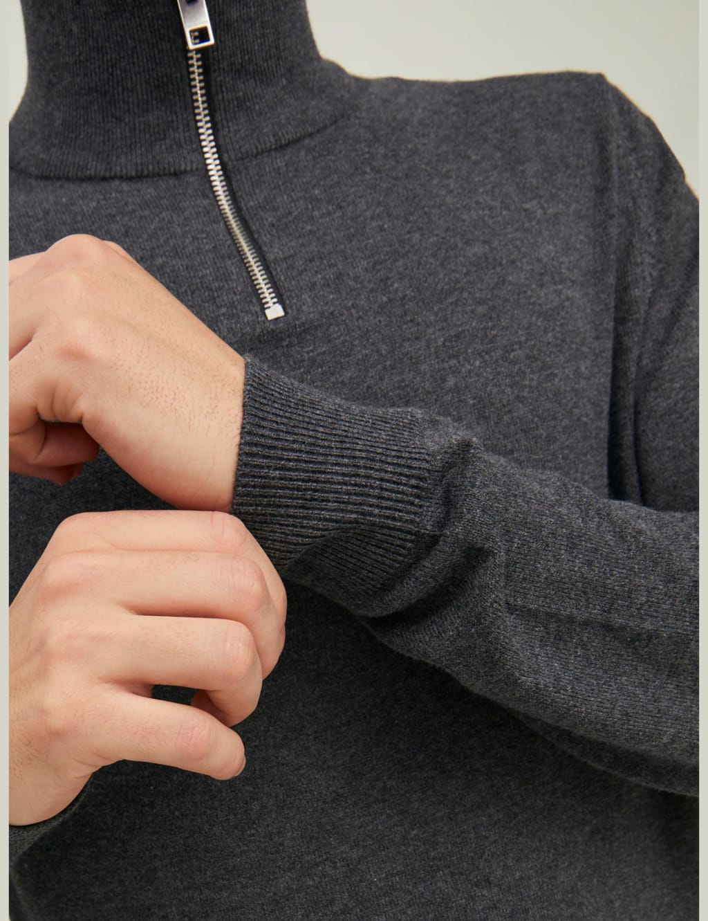 Cotton Rich Half Zip Jumper 7 of 7