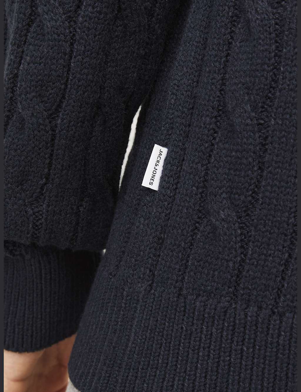 Jack and jones cable knit jumper cheap