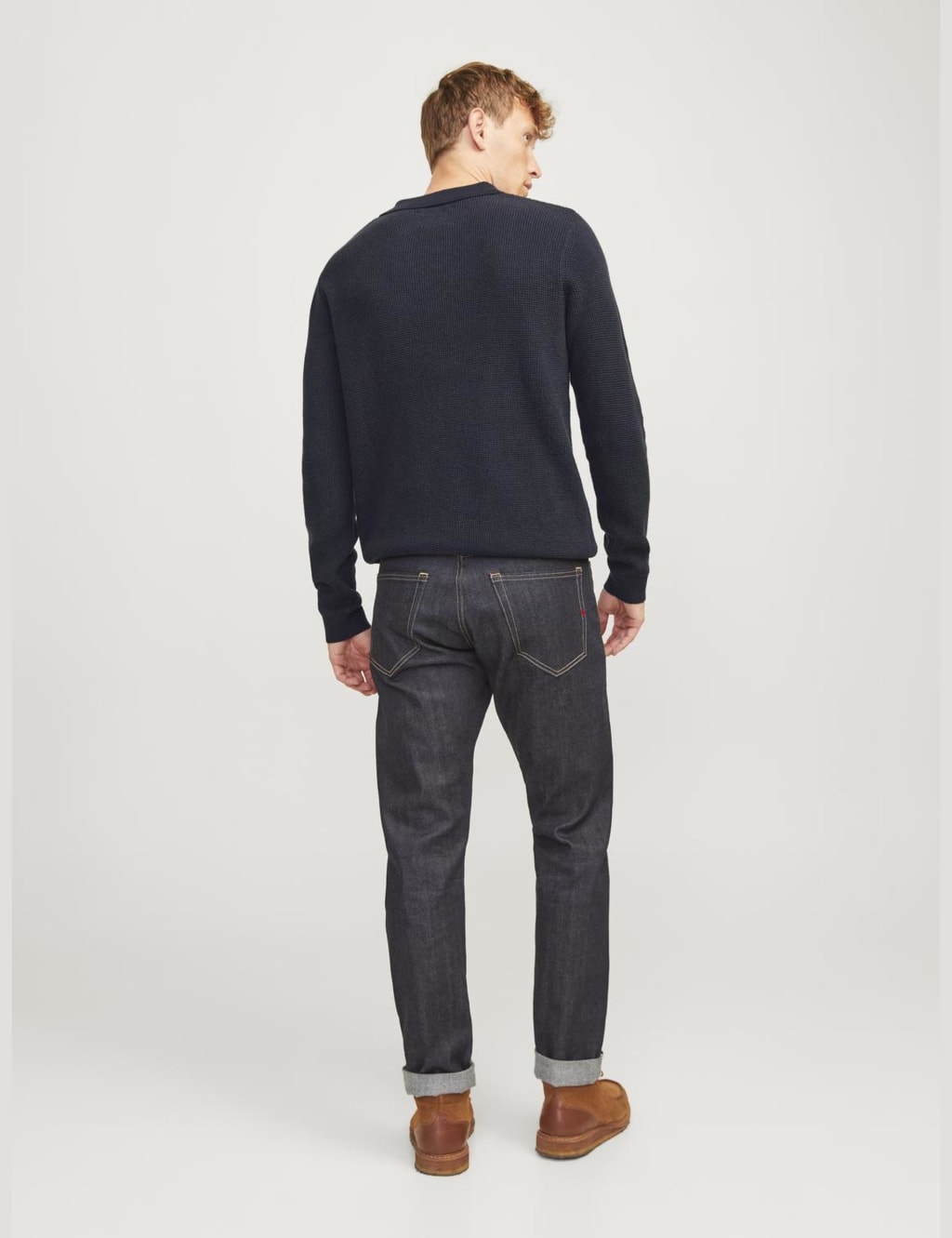 Pure Cotton Textured Knitted Polo Shirt