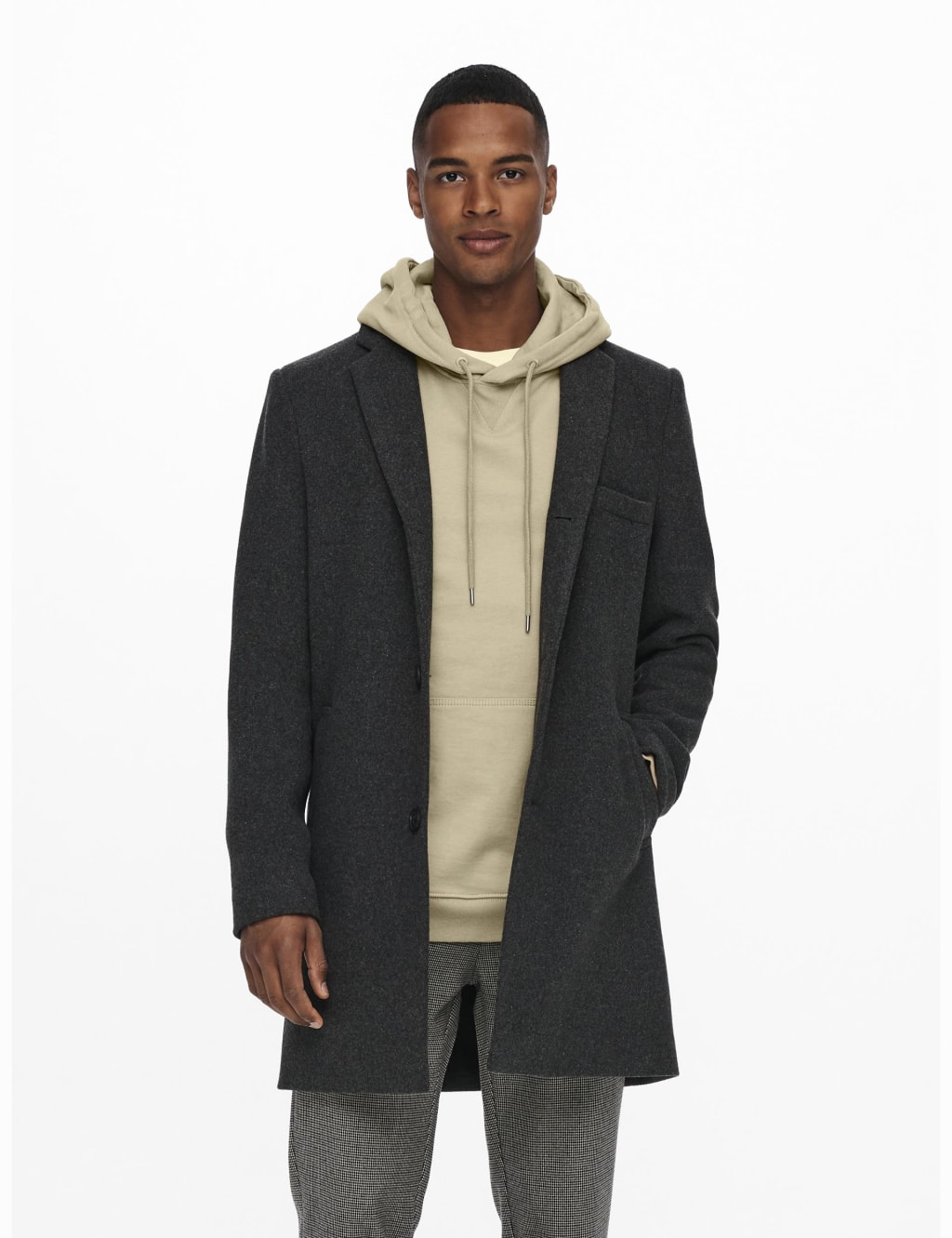 Wool smart coat top