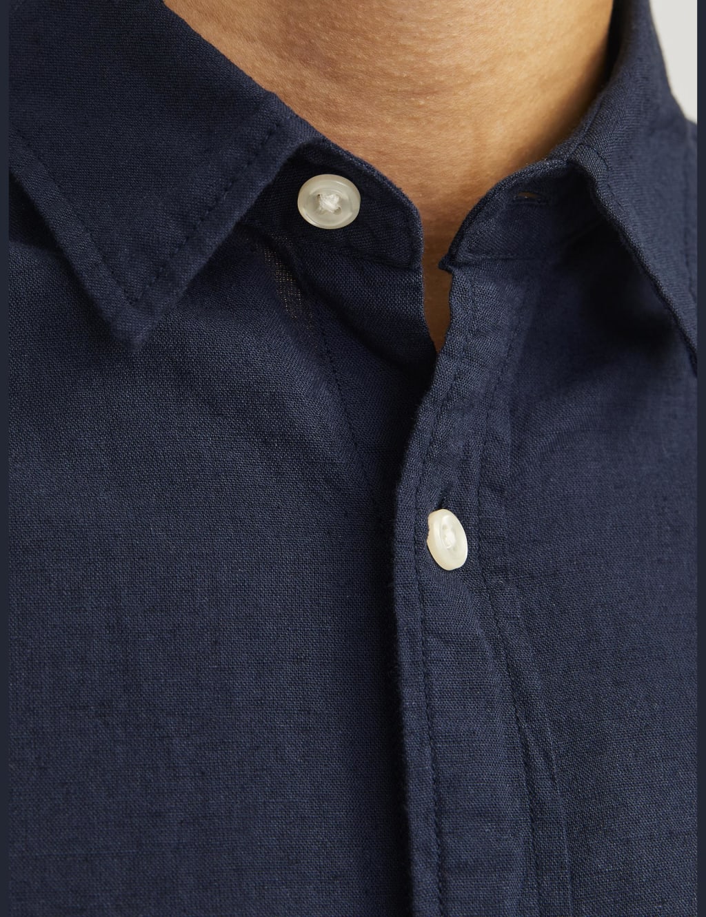 Cotton Linen Blend Oxford Shirt 6 of 7