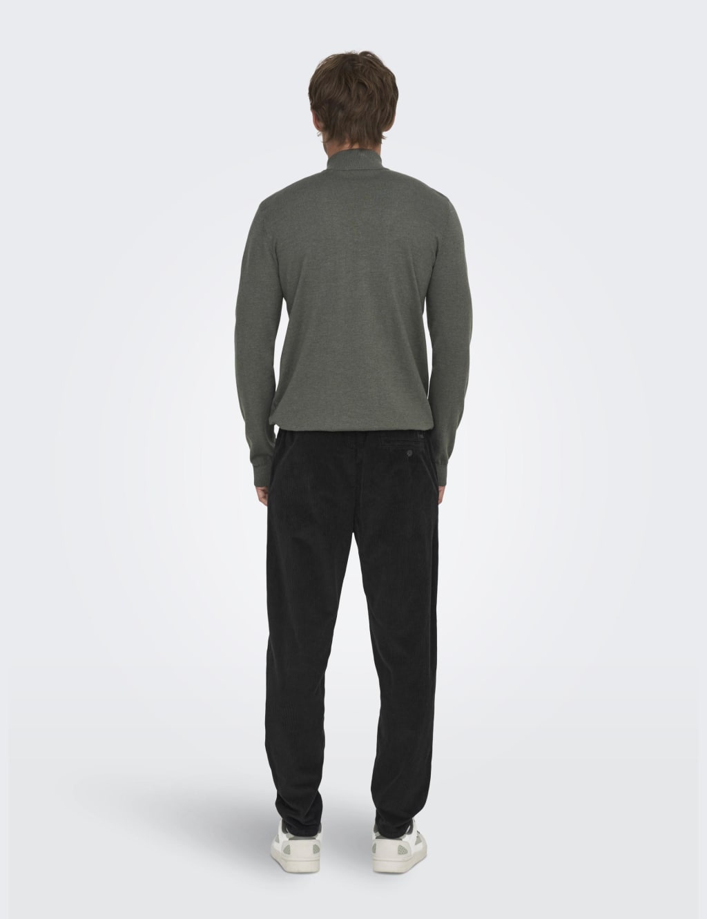 Tapered Fit Corduroy Elasticated Waist Trousers 4 of 5