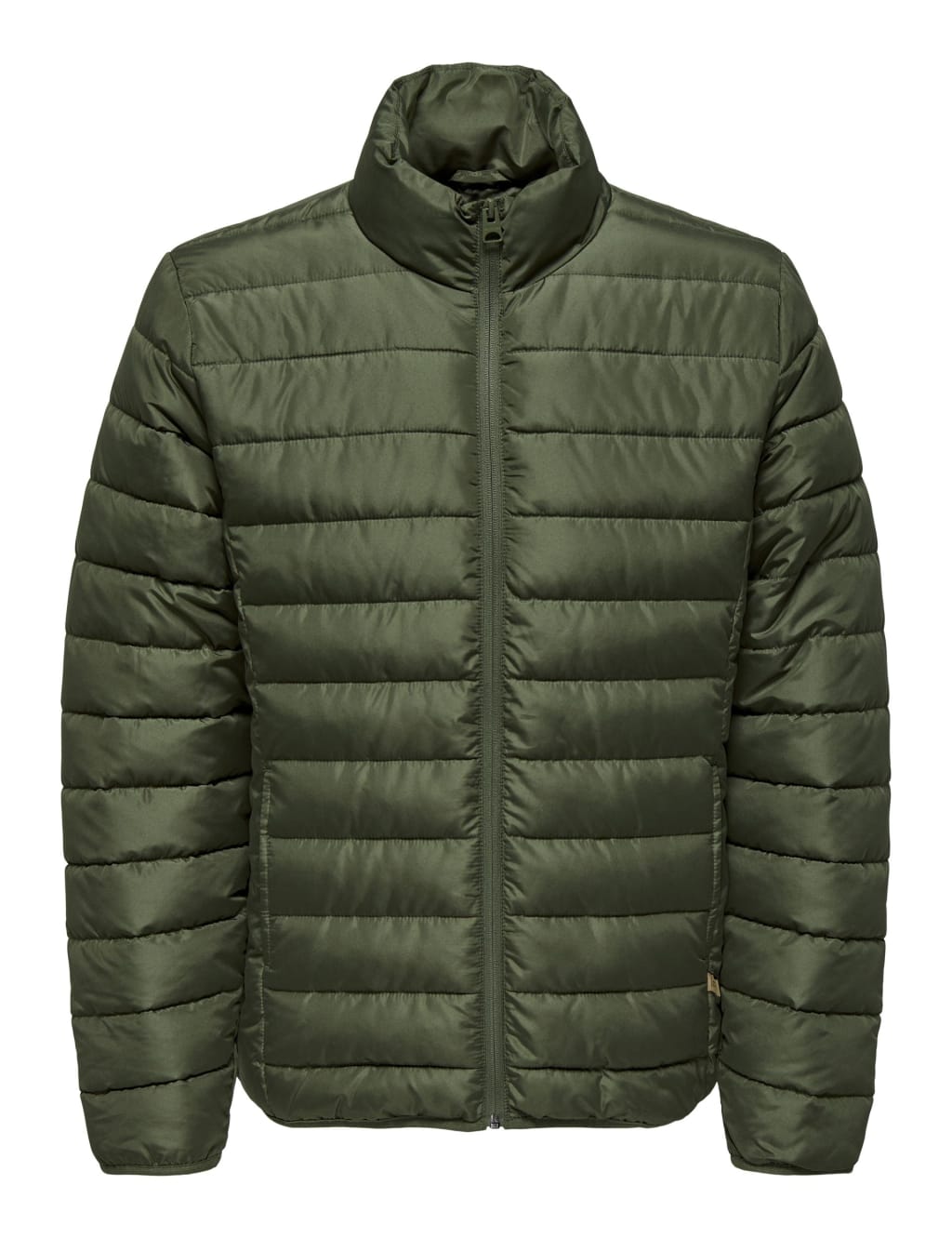 Men's quilted puffer jacket discount