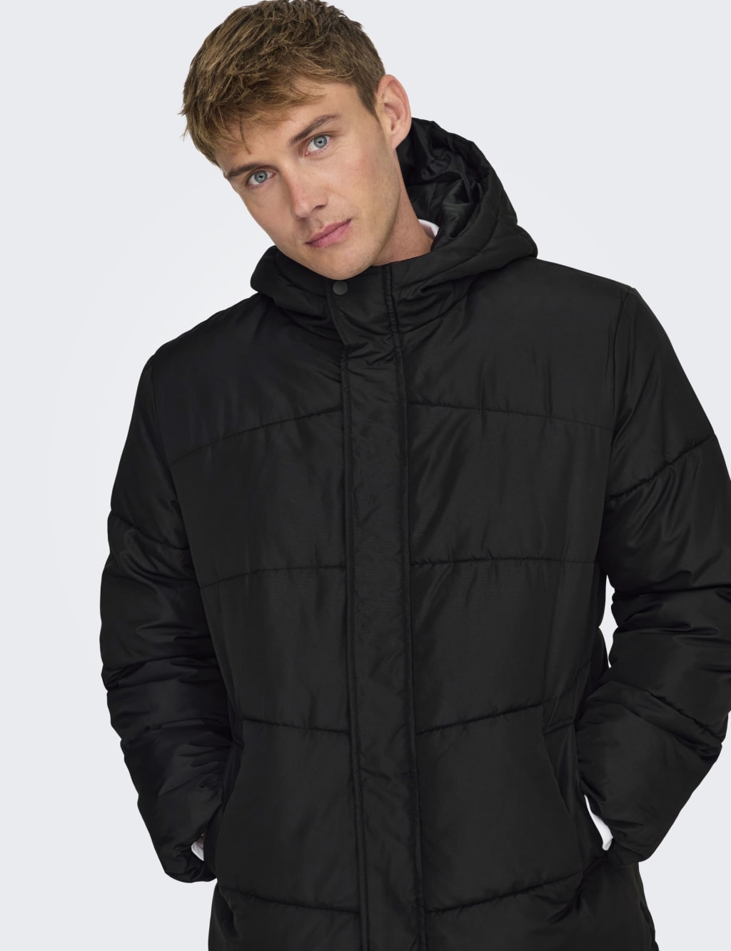 Hooded Puffa Jacket ONLY SONS M S