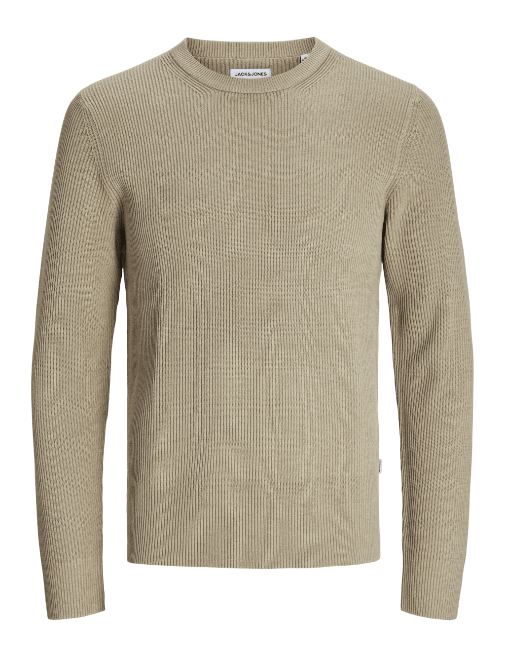 Cotton Blend RibbedCrew Neck Jumper 2 of 7