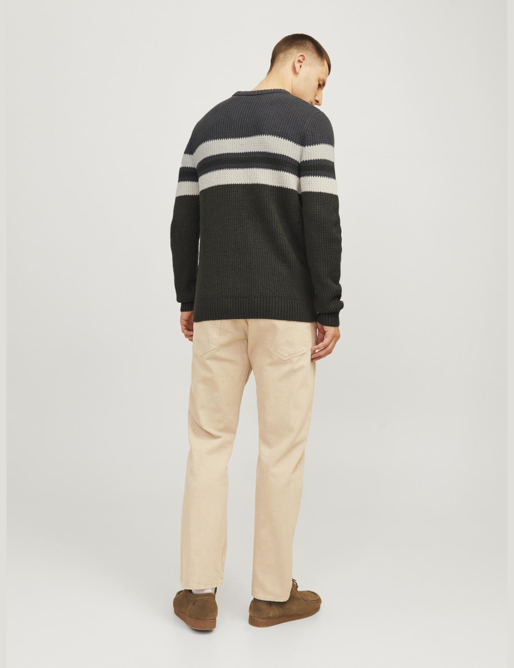 Cotton Blend Striped Jumper 5 of 7